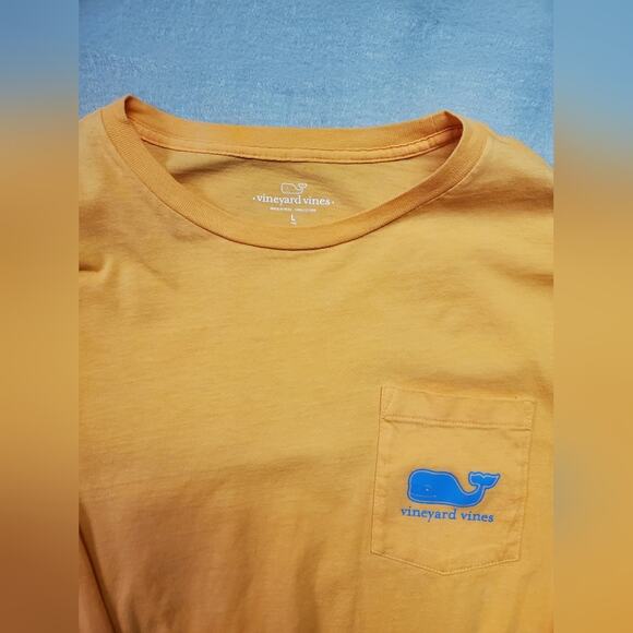 Vinyard Vines Long Sleeve orange shirt size large - Picture 2 of 4